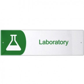 Laboratory Icon Acrylic Sign - 3" x 10"