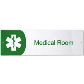 Medical Room Icon Acrylic Print Sign - 3" x 10"
