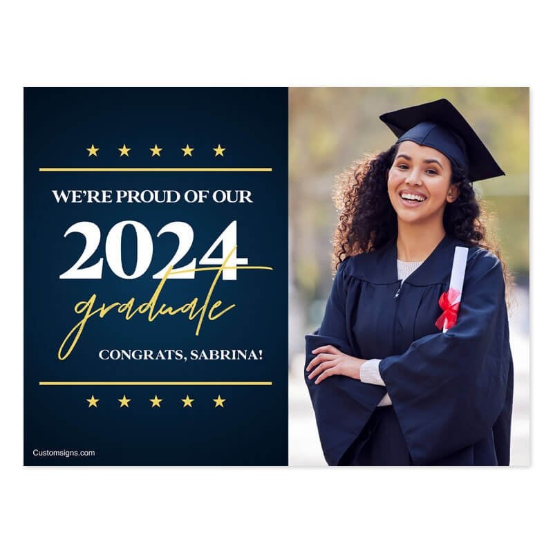 Family Pack Large Graduation Yard Sign