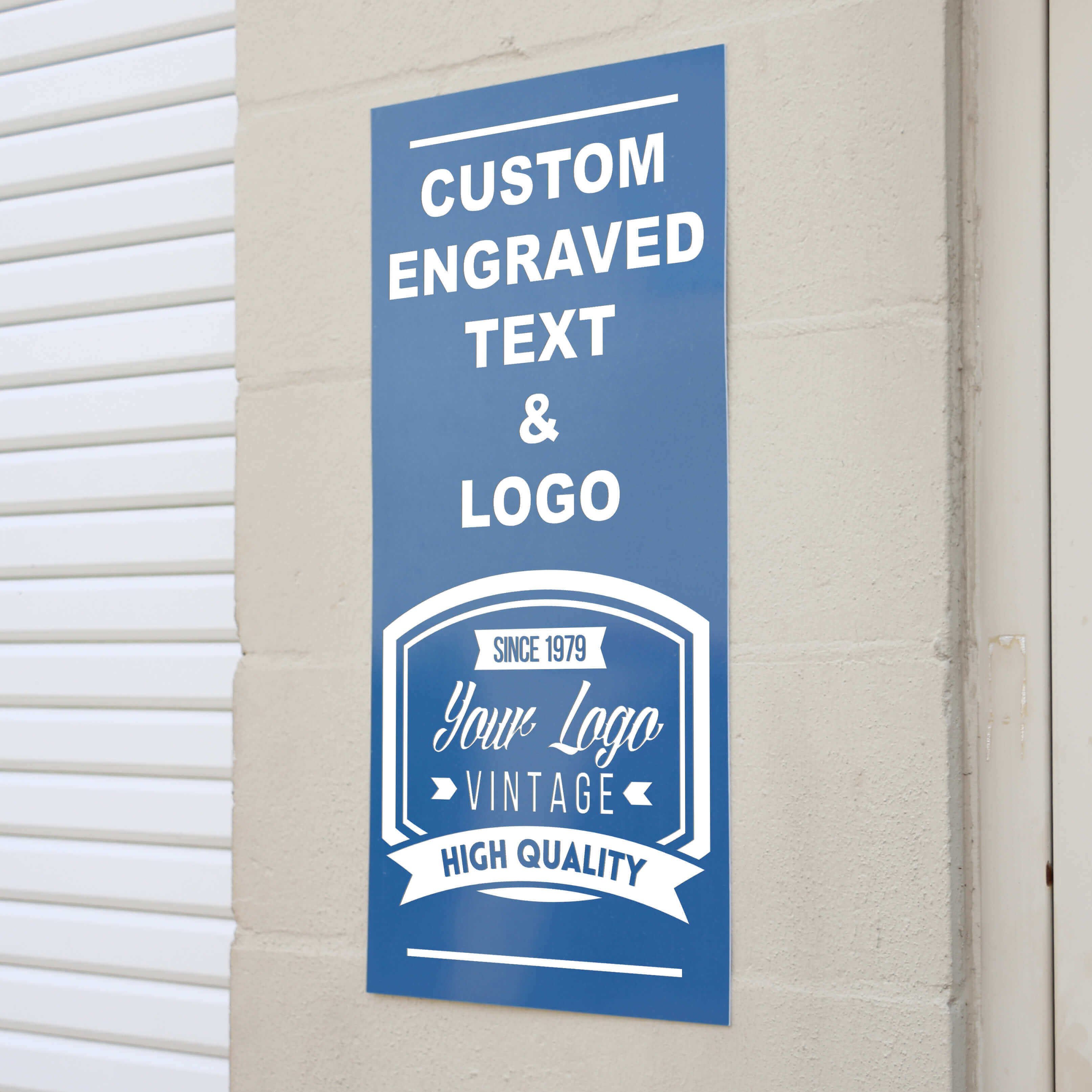 Custom Engraved Sign - Vertical Large