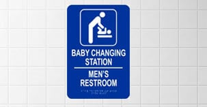 Changing station sign