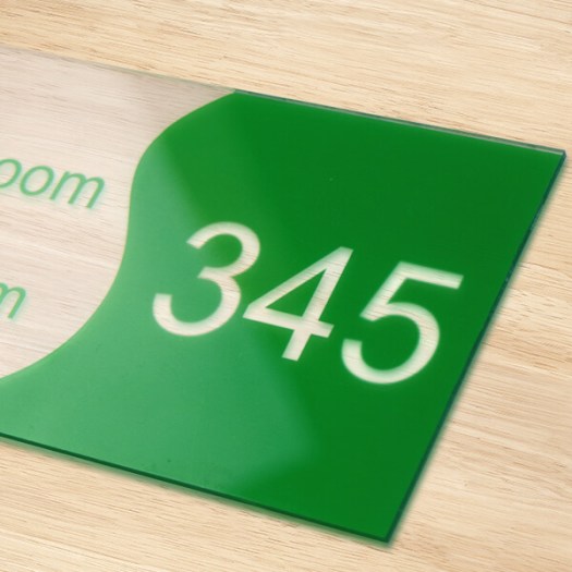 Acrylic Room Number Sign