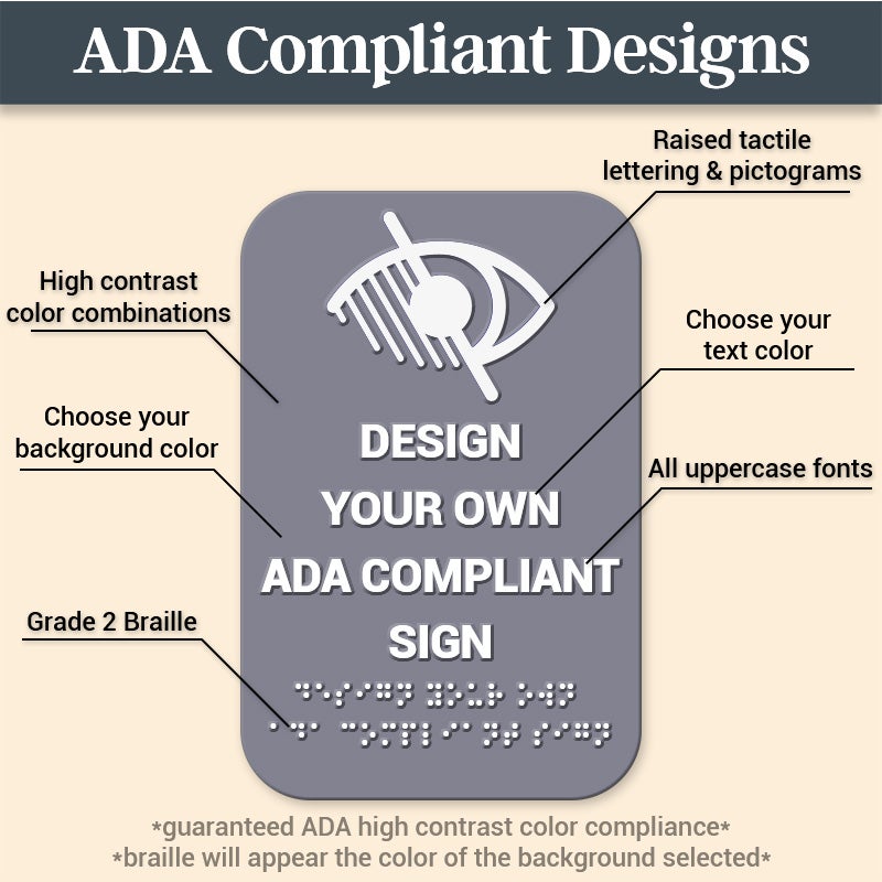 Infographic For ADA Compliant Sign Designs