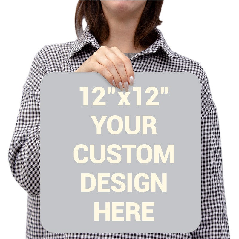 12" x 12" Custom Aluminum Sign, Heavy-Duty, Indoor/Outdoor