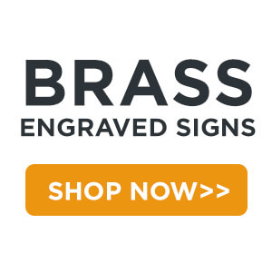 brass engraved signs shop now