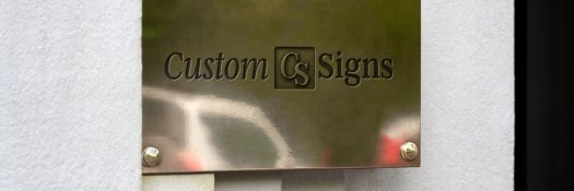 custom engraved brass sign