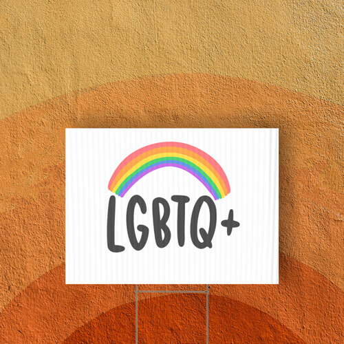 custom design your own lgbtq pride yard sign