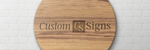 custom engraved wood sign