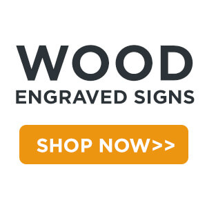 wood engraved signs shop now