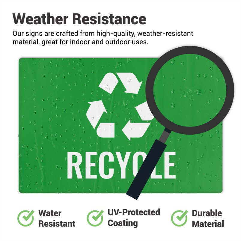 Information about the weather resistance of engraved plastic signs