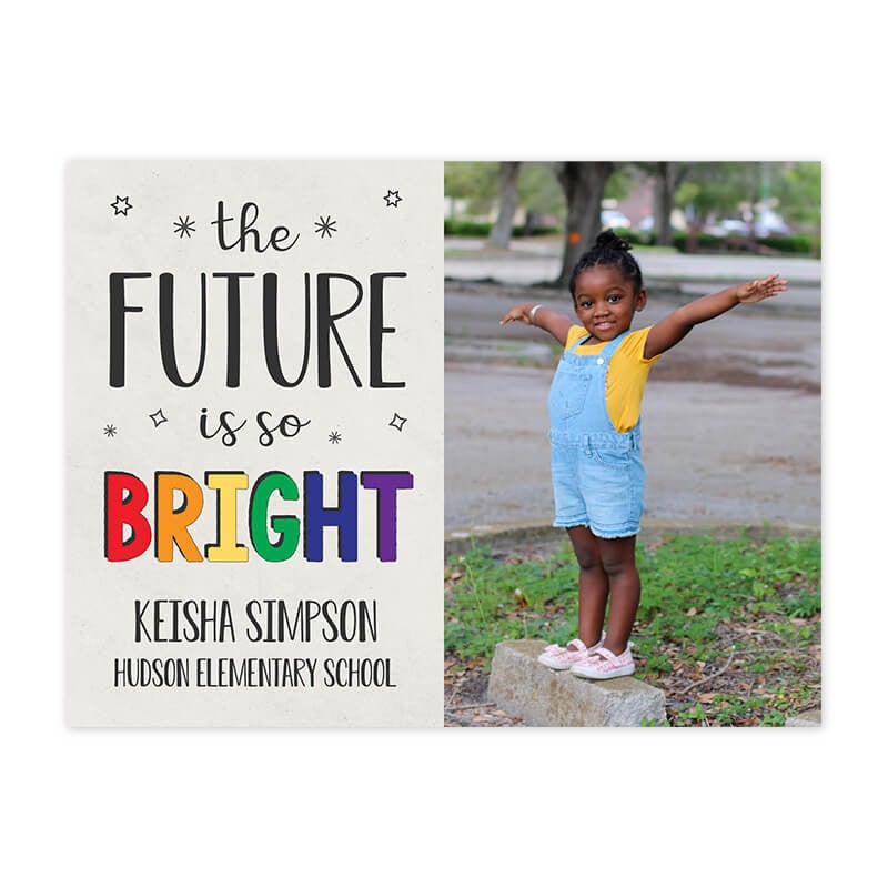 The Future is Bright Kindergarten Graduation Yard Sign