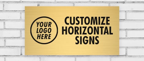 customize horizontal signs