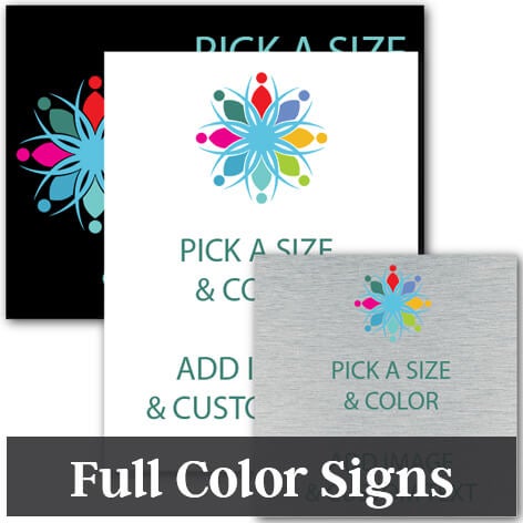 Full Color Plastic Signs
