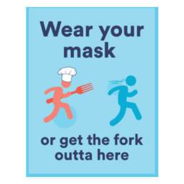 fork mask sign