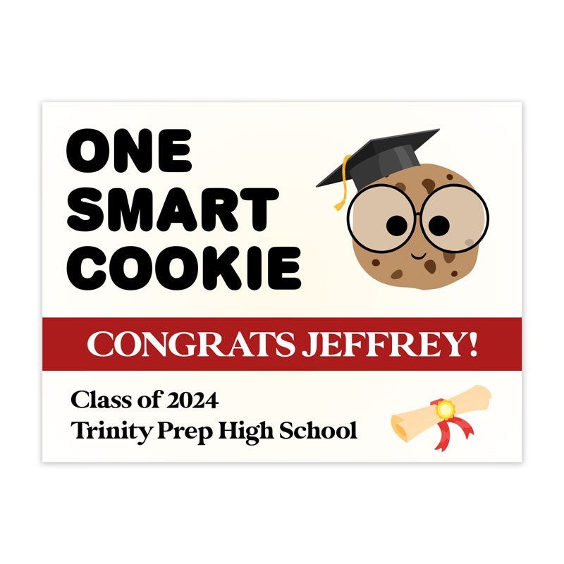 Graduation Smart Cookie Yard Sign