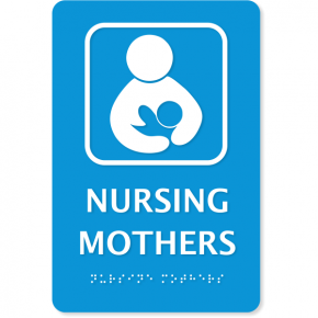 Nursing Mothers ADA Sign with Braille | 9" x 6"