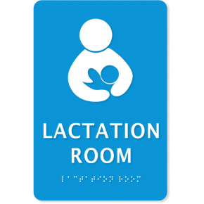 Lactation Room ADA Sign with Braille | 9" x 6"