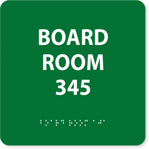 Board Room ADA with Braille Sign