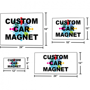 Car Magnetic Signs Multiple Sizes | Set of 2