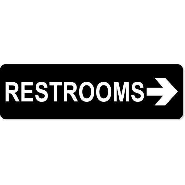 Restroom Right Sign