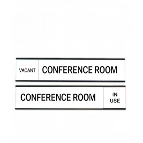 Conference White Slider Sign