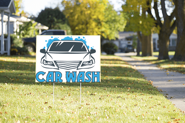 Grill Car Wash Sign