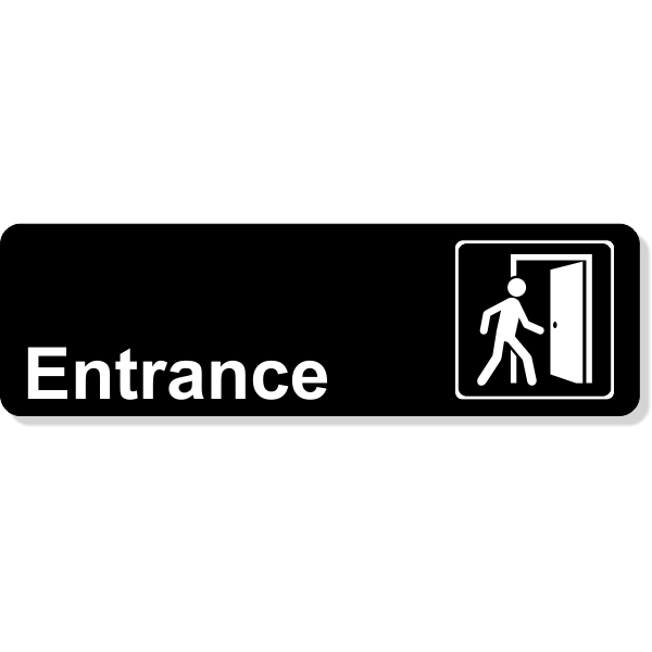 Entrance Icon Sign