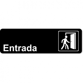 Spanish Entrance Icon Sign