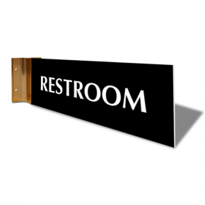 Restroom Corridor Sign | 4" x 12"