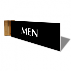 Men's Room Corridor Sign | 4" x 12"