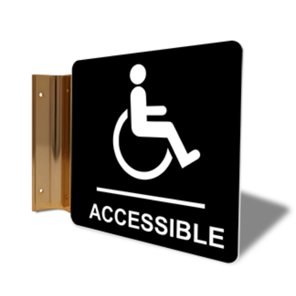 Handicap Accessible Corridor Sign 