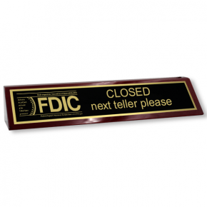 FDIC Next Teller Wood Block