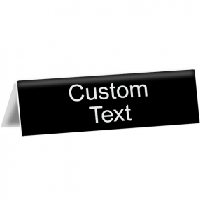 Custom Text Tent Sign | 2" x 8"