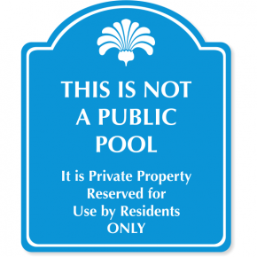 Engraved Reserved for Residents Sign | 10" x 12"