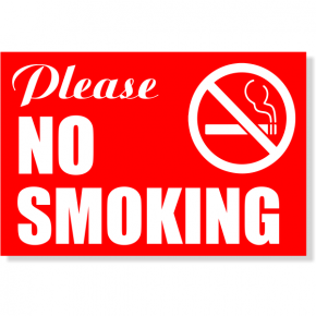 Please NO SMOKING Sign | 4" x 6"