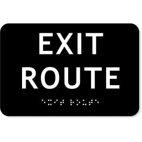 ADA Exit Route Sign | 4" x 6"