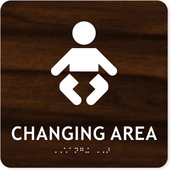 ADA Changing Area Icon Sign | 8" x 8"