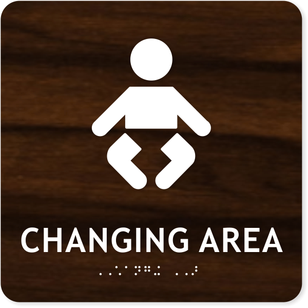 Baby Changing Area ADA Sign