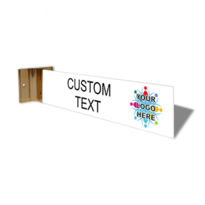 Custom Text Full Color Corridor Sign | 2" x 10"