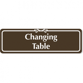 Changing Table Engraved Plastic Sign | 3" x 10"