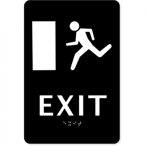 ADA Braille Exit Sign | 9" x 6"
