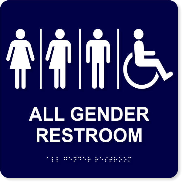 All Gender 10x10 Restroom Sign