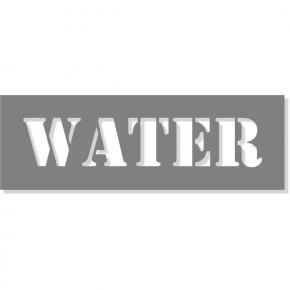 3" Letter Water Stencil | 6" x 18"