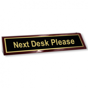 Next Desk Please Wood Desk Block