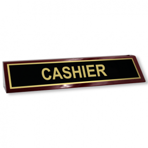 Cashier Wood Desk Block