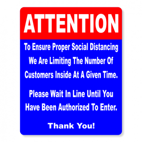 Attention Sign for Social Distancing