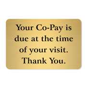 Co-Pay Signs