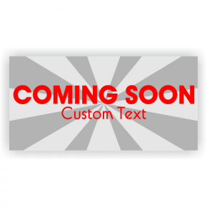 Coming Soon Date Banner - 3' x 6'