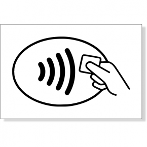 Contactless Pay Decal | 2" x 3"