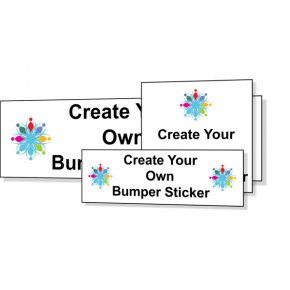 Create Your Own Full Color Bumper Sticker | Multiple Sizes